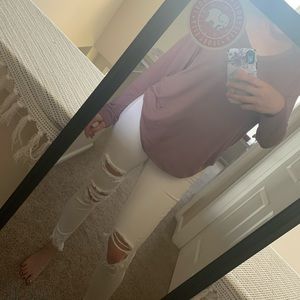 White jeggings